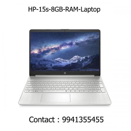 HP 15s 8GB RAM Laptop price in chennai, tamilnadu, vellore, chengalpattu, pondichery