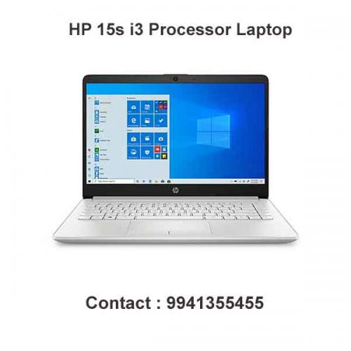 HP 15s i3 Processor Laptop price in chennai, tamilnadu, vellore, chengalpattu, pondichery