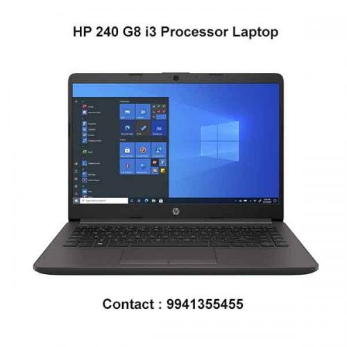 HP 240 G8 i3 Processor Laptop price in chennai, tamilnadu, vellore, chengalpattu, pondichery