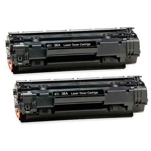 HP 36A CB436AF Twin Pack Black LaserJet Toner Cartridge price in chennai, tamilnadu, vellore, chengalpattu, pondichery