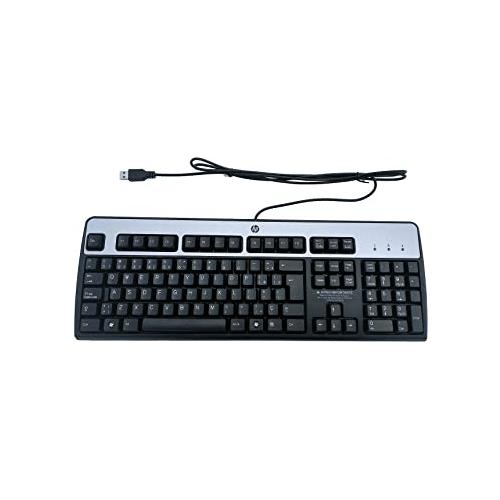 HP Keyboard 0316 Wired USB Desktop Keyboard Silver and Black  price in chennai, tamilnadu, vellore, chengalpattu, pondichery