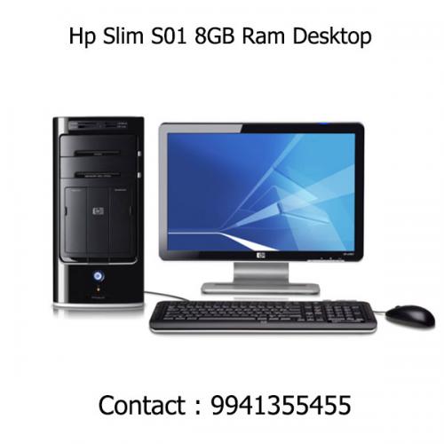 Hp Slim S01 4GB RAM Tower Desktop price in chennai, tamilnadu, vellore, chengalpattu, pondichery