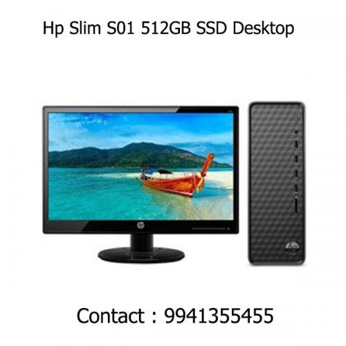 Hp Slim S01 512GB SSD Desktop price in chennai, tamilnadu, vellore, chengalpattu, pondichery